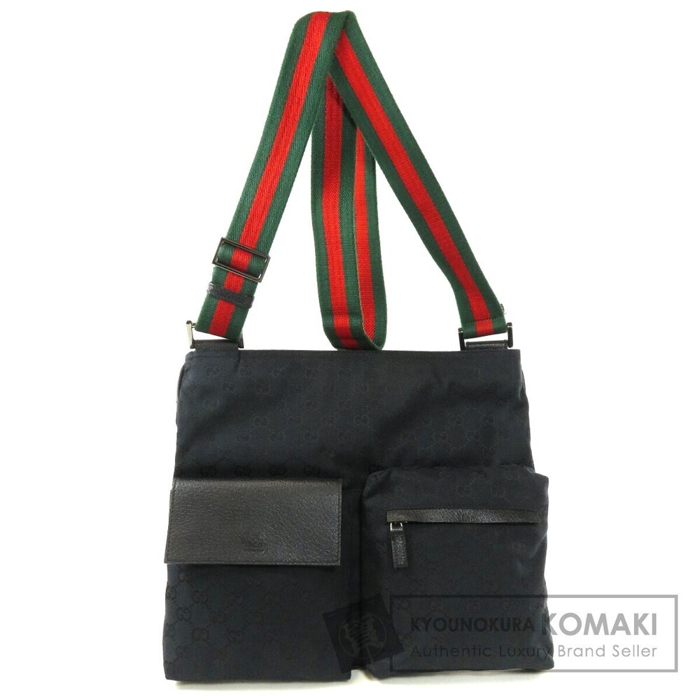Gucci GG Canvas Sherry Line messenger Crossbody bag black